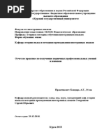 Отчет По Практике По Получению Первичных Профессиональных Умений и Навыков