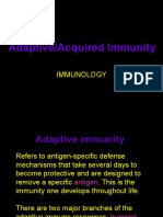 Adaptive/Acquired Immunity: Immunology