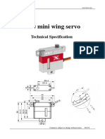 X10 Mini Wing Servo Technical Specs