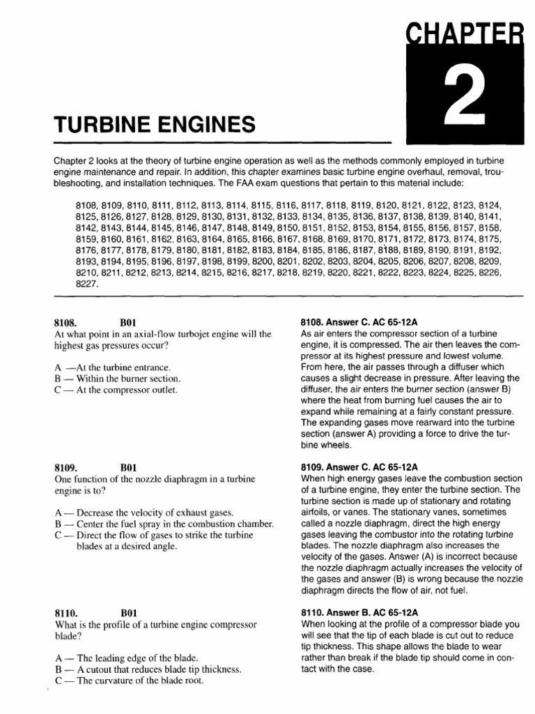 Turbine Engine Operation and Maintenance | PDF | Jet Engine | Gas Turbine