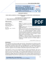 Novel Topical, Regional & Transdermal Dosage Forms Using Nanotechnology: A Review