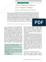 Zone I Flexor Digitorum Profundus Repair: A Surgical Technique