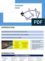 Linear Programming: - Prof. Subodh Sakpal Section 1