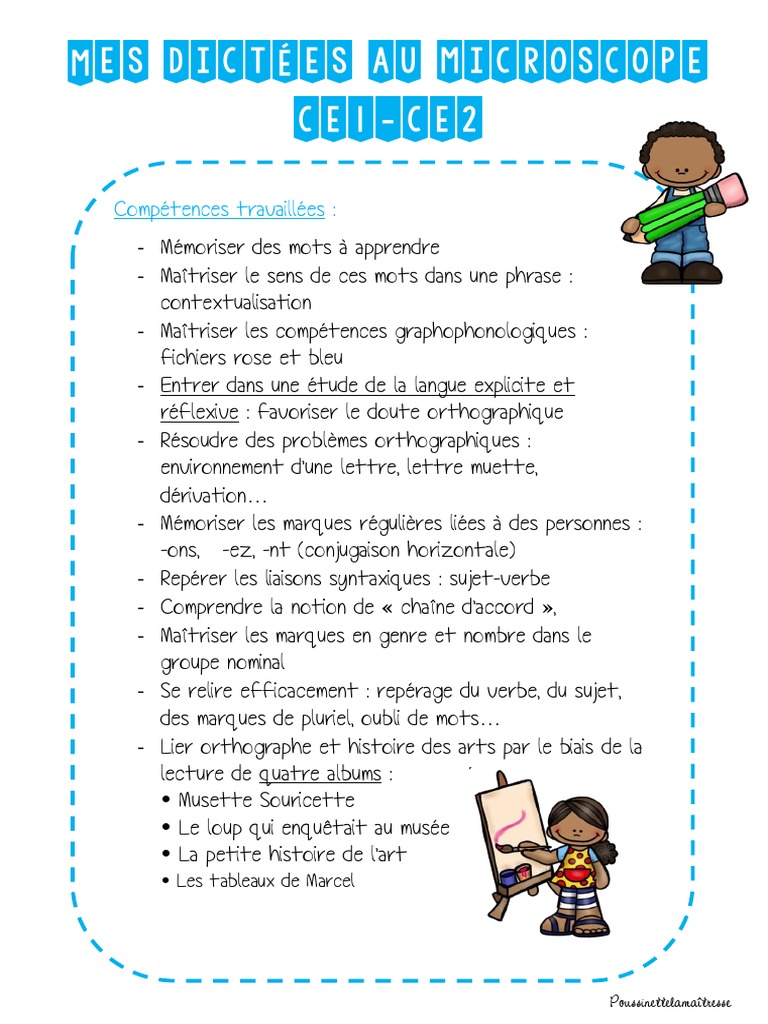 Dictée Histoire Des Arts Ce2 Petit Caillou Dictee Flash Cycle 2 Et Dictee Arts 3 Niveaux LN | PDF | Nombre grammatical  | Impressionnisme