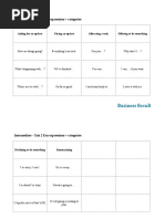 Business Result Intermediate Expression Cards Unit 2