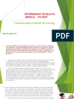 Factori Determinanti in Relatia Asistent Medical – Pacient