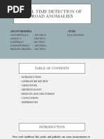 Real Time Detection of Road Anomalies: Group Members Guide