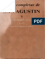 Agustin de Hipona 10 Sermones Sobre Los Evangelios Sinópticos