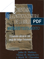 Comentario Del Contexto Cultural de La Biblia At