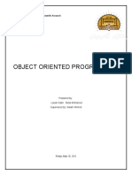 Object Oriented Programming