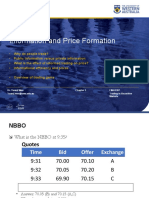 Information and Price Formation