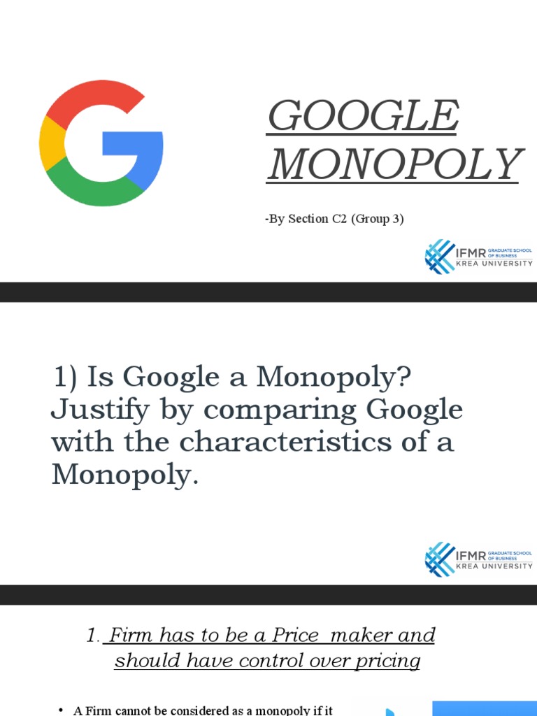 Google Monopoly | PDF | Market Power | Monopoly