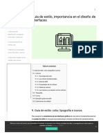 Guía de Estilo, Importancia en El Diseño de Interfaces - Eniun