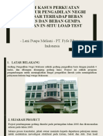 Studi Kasus Perkuatan Struktur Pengadilan Negeri Makassar Terhadap Beban Statis - Beban Gempa DG In-Situ Load Test
