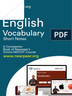 Nearpeer MDCAT Vocabulary (New Syllabus)