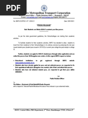 Press release - Student Pass eng