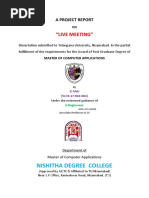 Nishitha Degree College: "Live Meeting"