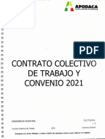 Contrato Colectivo de Trabajo y Convenio 2021