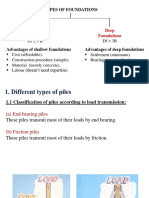 Types of Foundations: Shallow Foundations Deep Foundations