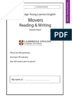 Reading & Writing: Movers
