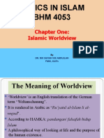 BHM 4053 - CHAP 1 - Islamic Worldview