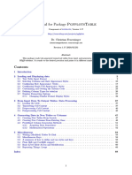 Manual For Package Pgfplotstable: Dr. Christian Feuersänger