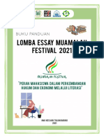 Buku Panduan Lomba Essay Mufest 2021