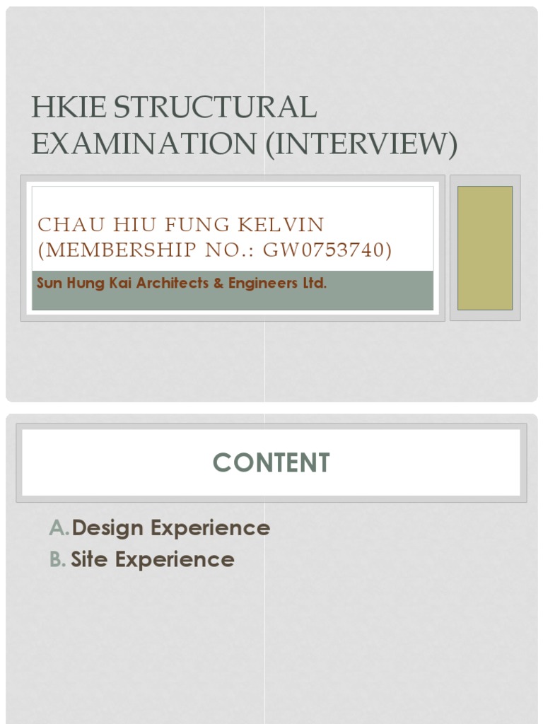 HKIE Structural Exam Interview Report | PDF | Deep Foundation ...