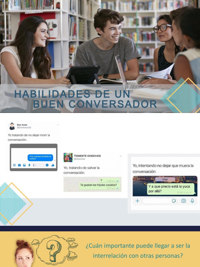 Habilidades para ser un buen conversador | PDF | Aprendizaje | Comunicación