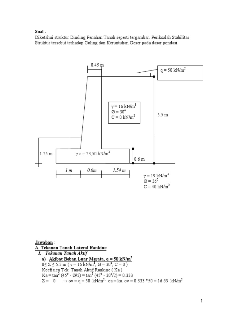 Contoh Soal Pondasi 1 Pdf