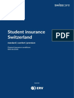 Student Insurance Switzerland: Standard - Comfort - Premium
