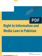 Right to Information and Media Laws in Pakistan1