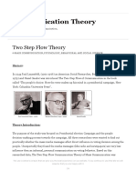 Two Step Flow Theory
