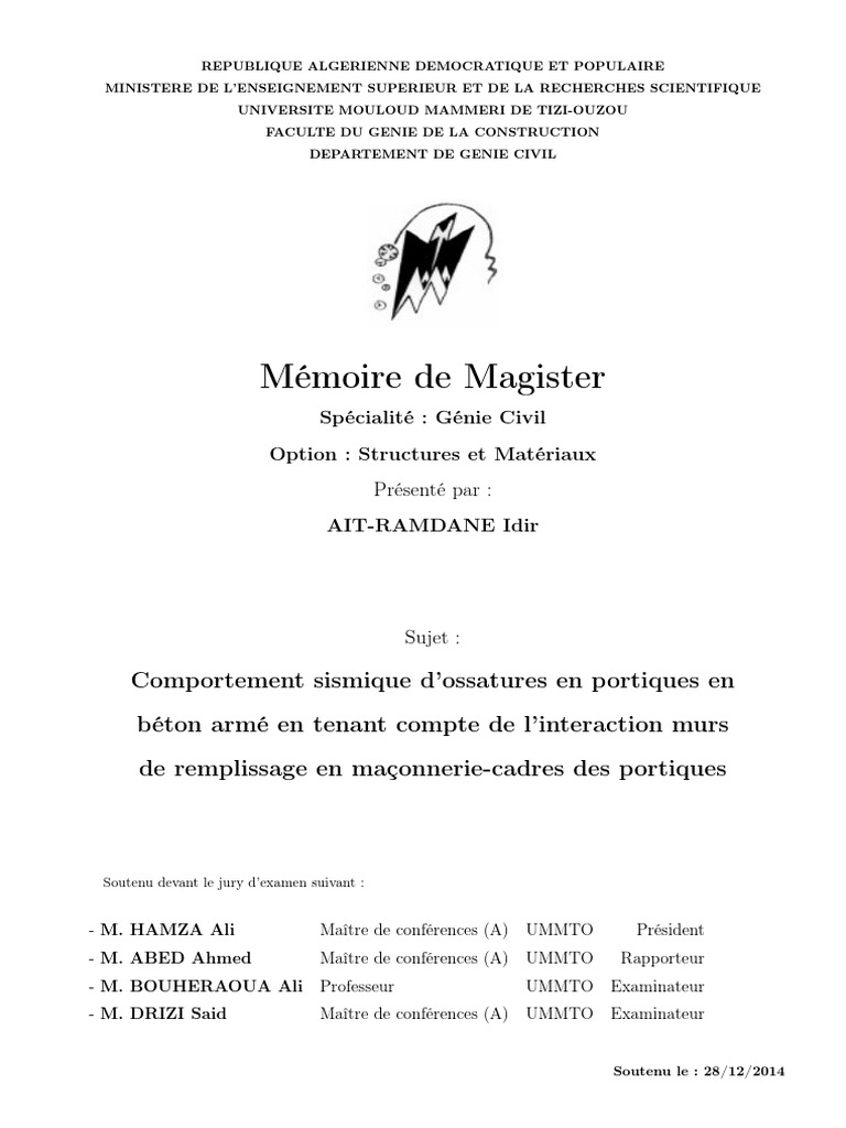 Ait Ramdane Idir | PDF | Tremblements de terre | Tectonique des plaques