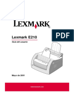 Lexmark E210: Guía Del Usuario