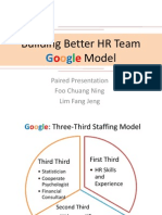 Building A Better HR Team: Google Model