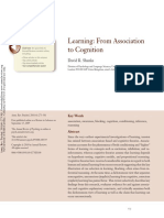 Learning: From Association To Cognition: Further