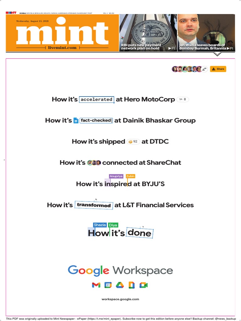 mint Epaper PDF Business Market (Economics)