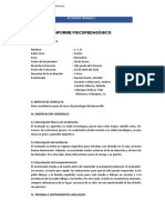 INFORME PSICOLÓGICO MAESTRIA CASO