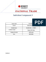 International Trade - Assignment 3