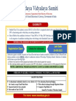 Navodaya Vidyalaya Samiti: Eligibility