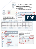 Verificar informações de voo sobre PAX, BAGs e contagens