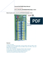 16 Channel Rail RS485 Relay Manual