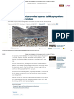 Huancayo - Inspeccionan Lagunas Del Huaytapallana Por Posibles Desembalses - RPP Noticias
