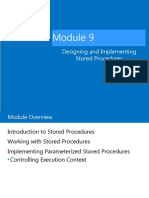 Designing and Implementing Stored Procedures