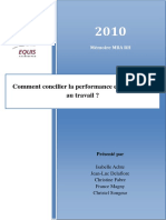 Bien Etre Et La Performance Au Travail