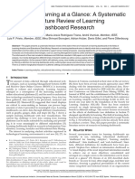 Perceiving Learning at A Glance: A Systematic Literature Review of Learning Dashboard Research
