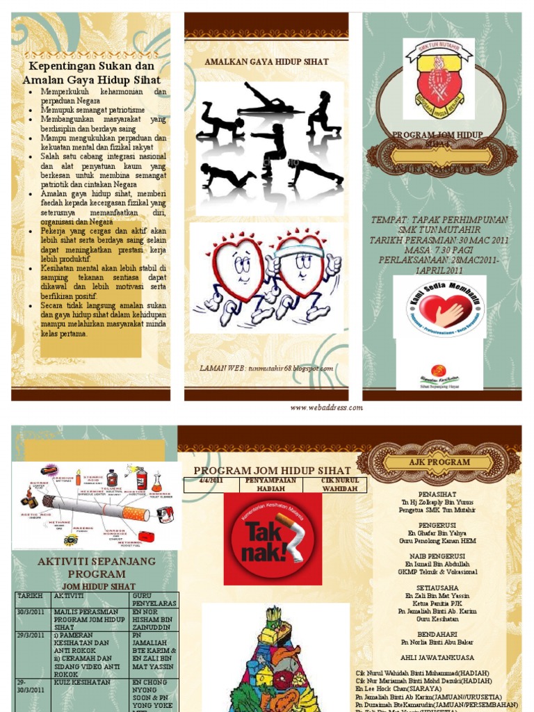 Brosur Gaya Hidup Sihat Pdf