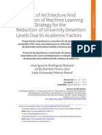 Proposal of Architecture and Aplplication of Machine Learning
