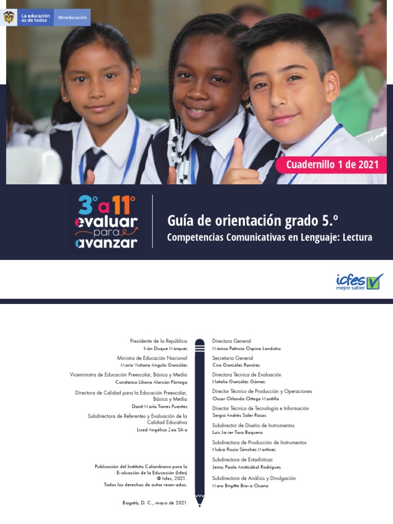 Guia-Competencia Comunicativa Grado 5to | PDF | Comprensión lectora ...